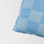Seaside Blues Mixed Checker Pillow Sham Gallery Image 4