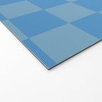 Seaside Blues Mixed Checker Welcome Mat Gallery Image 2