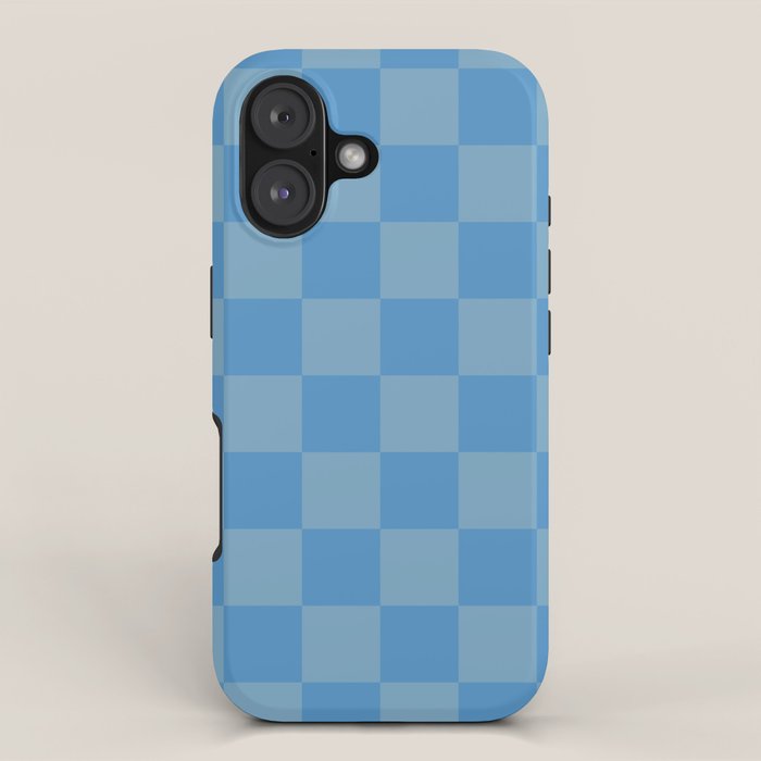 Seaside Blues Mixed Checker iPhone Case Gallery Image 1