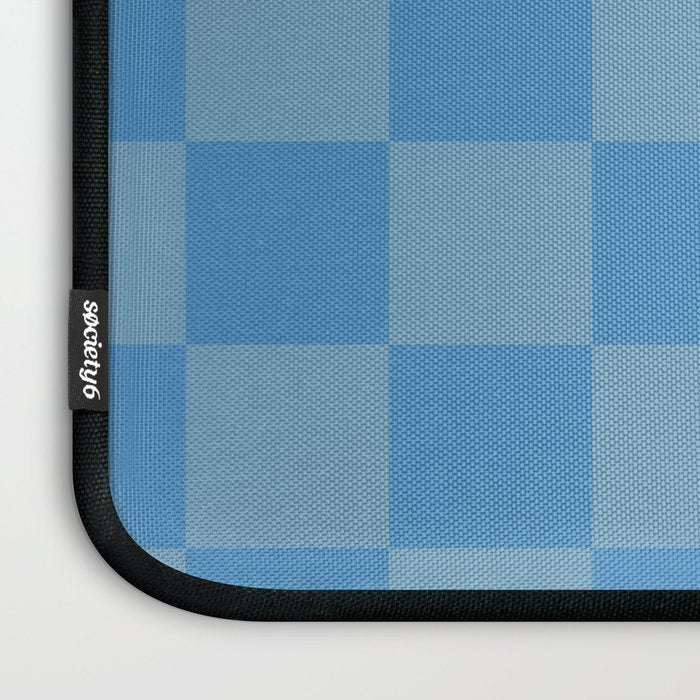 Seaside Blues Mixed Checker Laptop Sleeve Gallery Image 3
