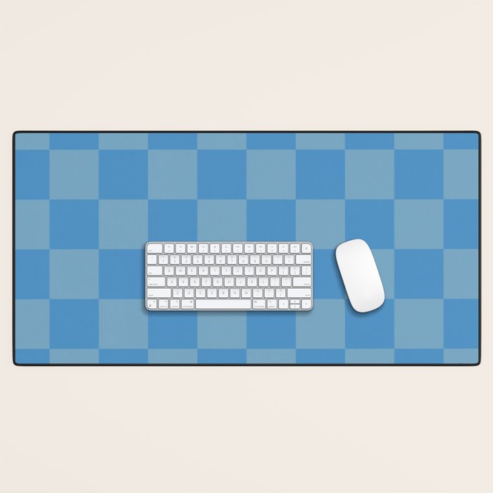 Seaside Blues Mixed Checker Desk Mat Gallery Image 1
