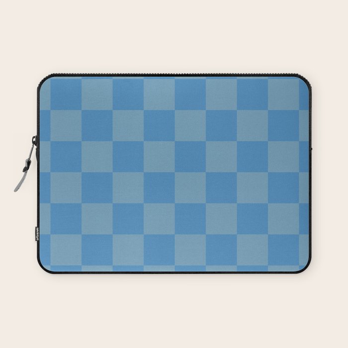 Seaside Blues Mixed Checker Laptop Sleeve Gallery Image 1