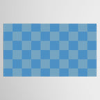 Seaside Blues Mixed Checker Tablecloth Gallery Image 2