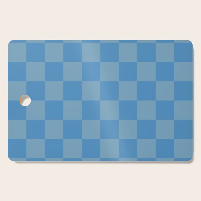 Seaside Blues Mixed Checker Cutting Board Gallery Image 1