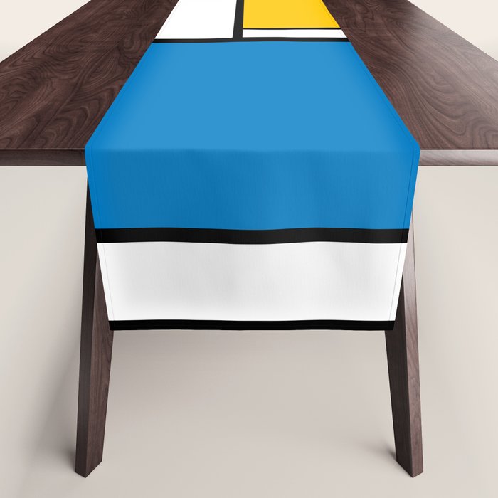 Mondrian De Stijl Modern Art Table Runner Gallery Image 1