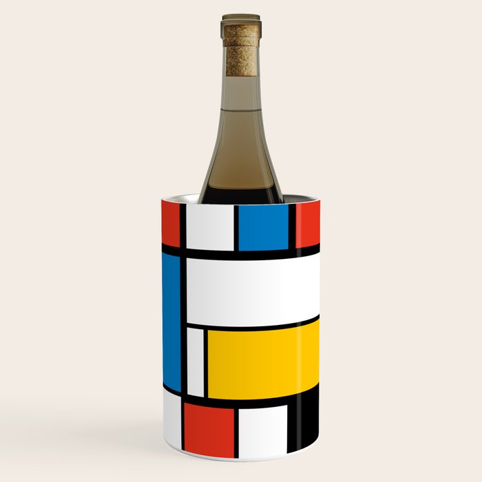 Mondrian De Stijl Modern Art Wine Chiller Gallery Image 1