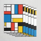 Mondrian De Stijl Modern Art Wrapping Paper Gallery Image 3