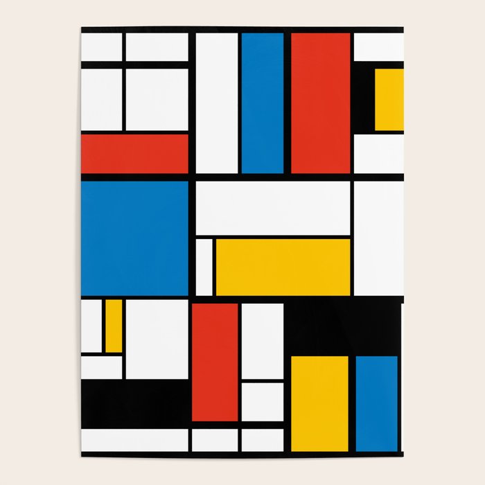 Mondrian De Stijl Modern Art Poster Gallery Image 4