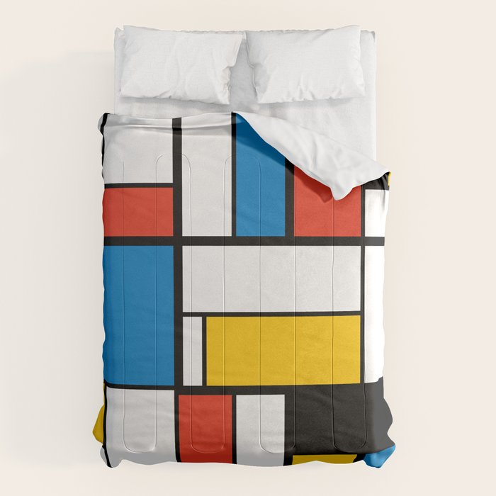 Mondrian De Stijl Modern Art Comforter Gallery Image 1