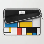 Mondrian De Stijl Modern Art Laptop Sleeve Gallery Image 2