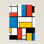 Mondrian De Stijl Modern Art Stationery Card Gallery Image 2