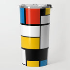 Mondrian De Stijl Modern Art Travel Mug Gallery Image 2