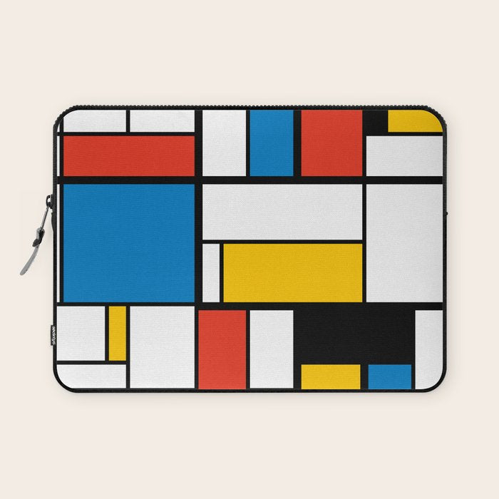 Mondrian De Stijl Modern Art Laptop Sleeve Gallery Image 1