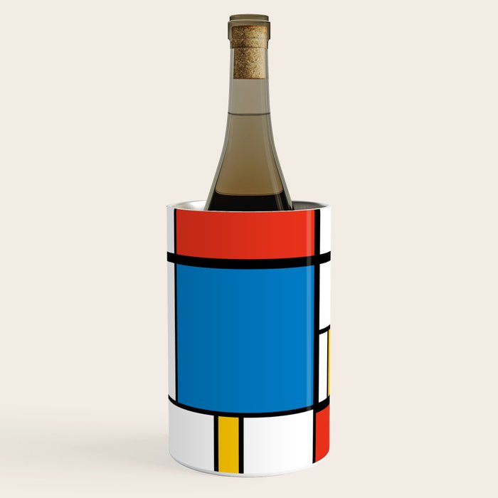 Mondrian De Stijl Modern Art Wine Chiller Gallery Image 2