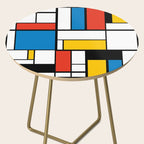 Mondrian De Stijl Modern Art Side Table Gallery Image 2