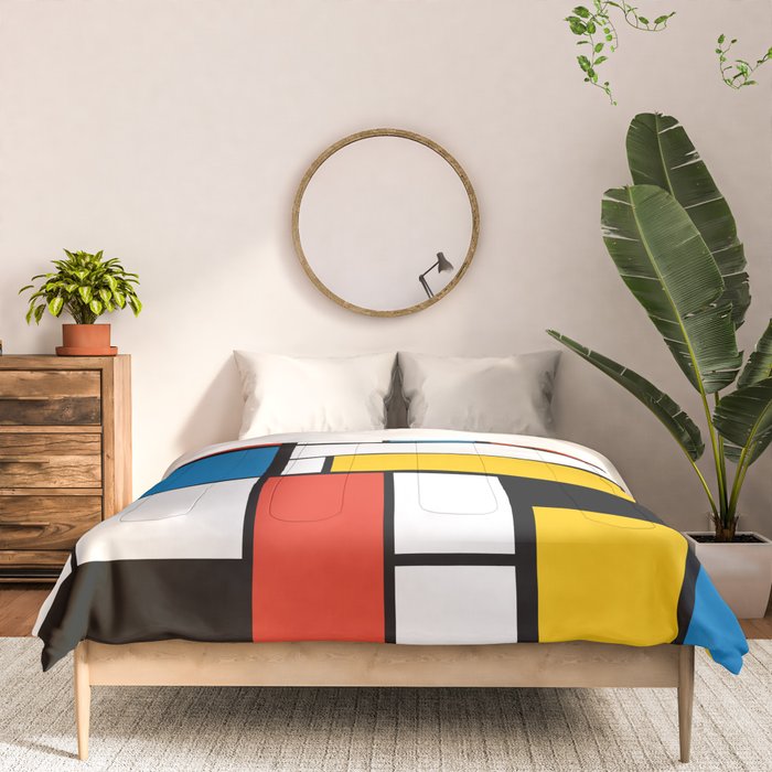 Mondrian De Stijl Modern Art Comforter Gallery Image 3