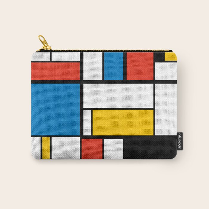 Mondrian De Stijl Modern Art Carry All Pouch Gallery Image 1