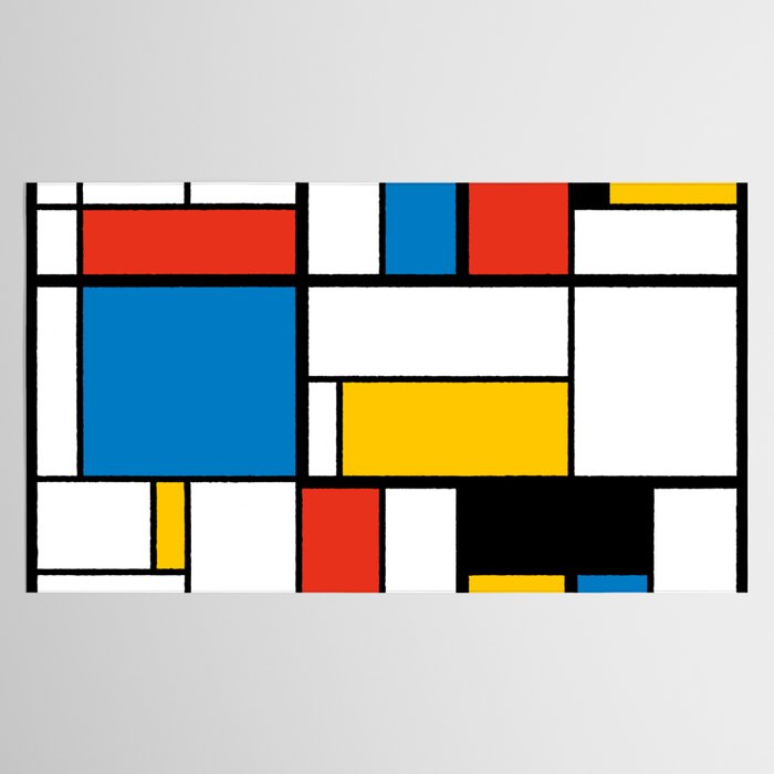Mondrian De Stijl Modern Art Tablecloth Gallery Image 2