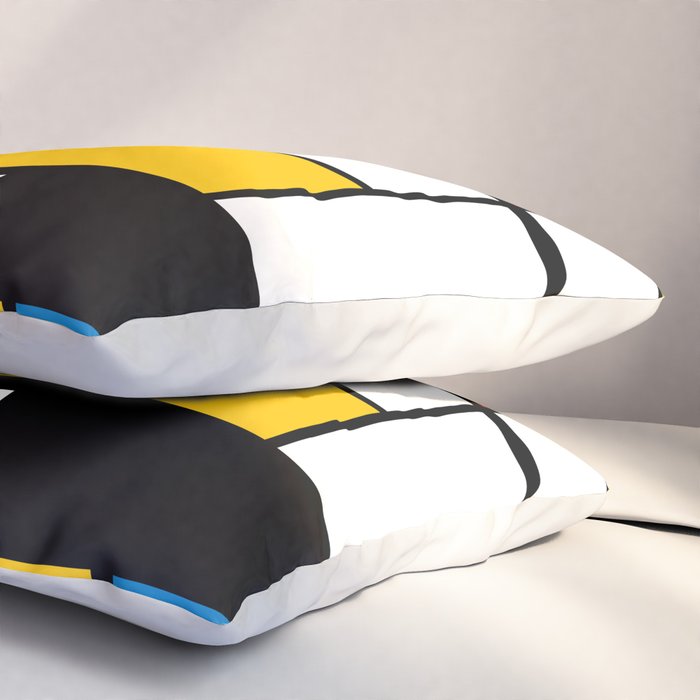 Mondrian De Stijl Modern Art Pillow Sham Gallery Image 3