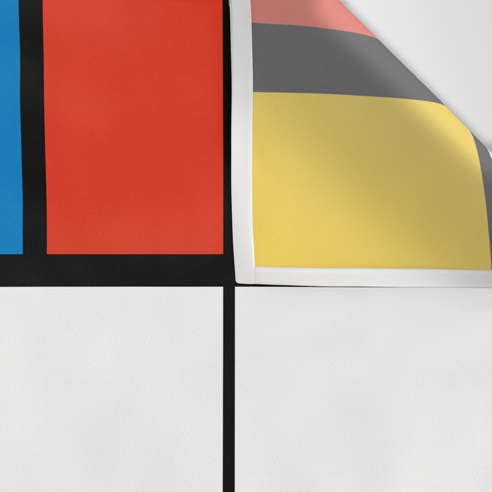 Mondrian De Stijl Modern Art Wall Tapestry Gallery Image 3