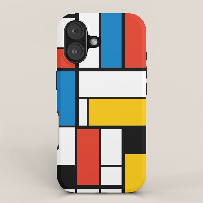 Mondrian De Stijl Modern Art iPhone Case Gallery Image 1