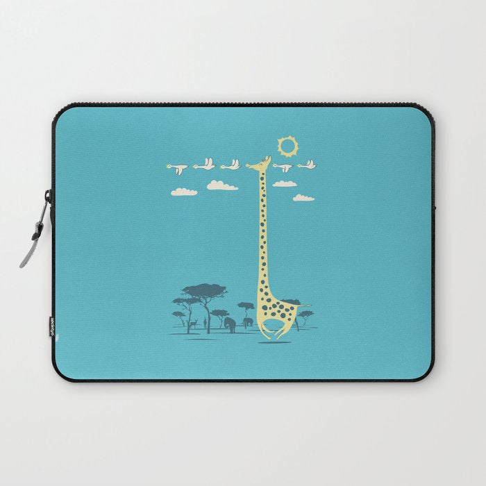 I'm like a bird (blue) Laptop Sleeve Gallery Image 1