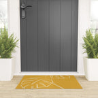 Monstera minimal - yellow Welcome Mat Gallery Image 3