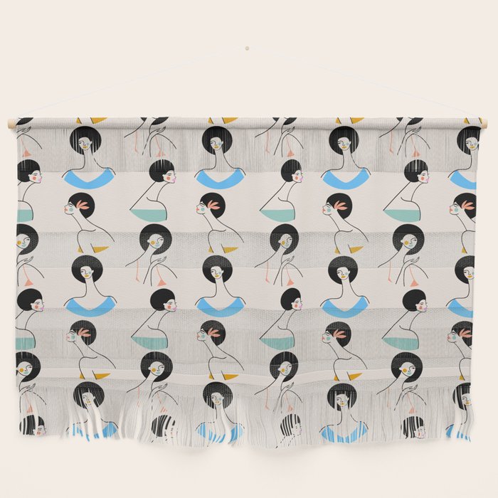 Retro Ladies Pattern Wall Hanging Gallery Image 1