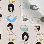 Retro Ladies Pattern Wall Tapestry Gallery Image 3