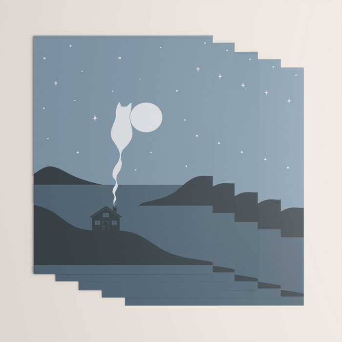 Cat Landscape 45 Wrapping Paper Gallery Image 3