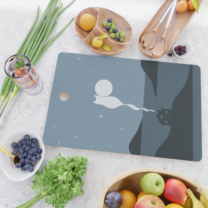 Cat Landscape 45 Cutting Board Gallery Image 2