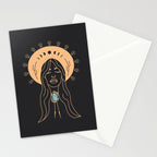 Desert Angel in Peach & Grey Stationery Card Gallery Image 2