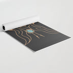 Desert Angel in Peach & Grey Yoga Mat Gallery Image 2