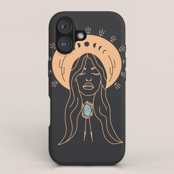 Desert Angel in Peach & Grey iPhone Case Gallery Image 1