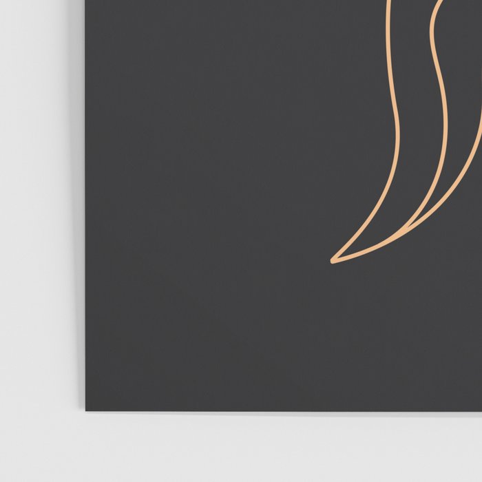 Desert Angel in Peach & Grey Poster Gallery Image 3