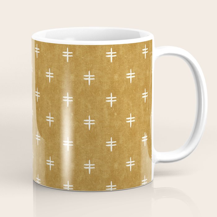 double cross on mustard  Coffee Mug Gallery Image 1