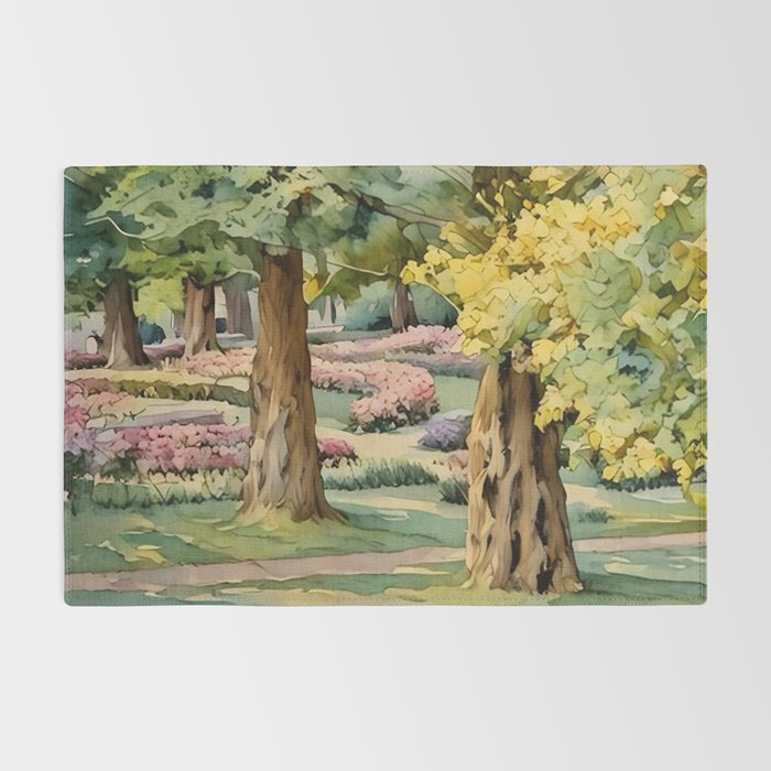 A beautiful day at the park Rug Gallery Image 2