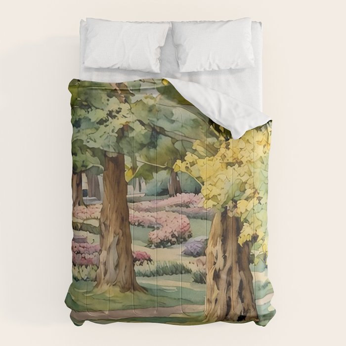 A beautiful day at the park Comforter Gallery Image 1