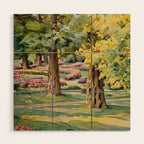 A beautiful day at the park Wood Wall Art Gallery Image 1