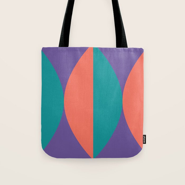 Passion Flower Geometry Tote Bag Gallery Image 1