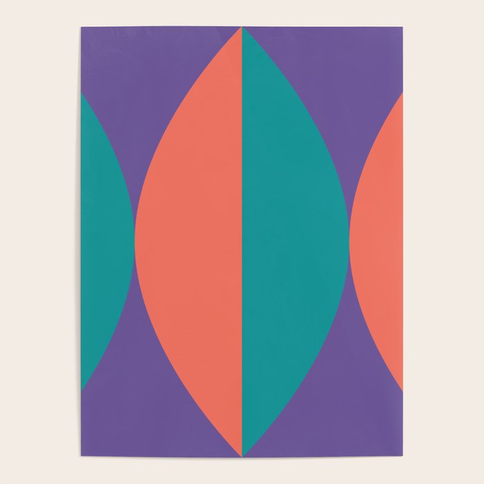 Passion Flower Geometry Poster Gallery Image 1