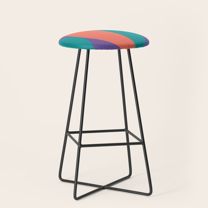 Passion Flower Geometry Stool Gallery Image 1