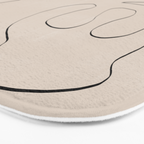 Her, Abstract Face Bath Mat Gallery Image 3