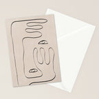Her, Abstract Face Stationery Card Gallery Image 2