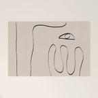 Her, Abstract Face Welcome Mat Gallery Image 1