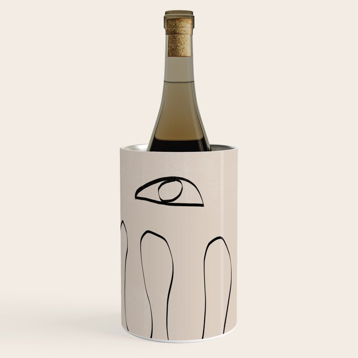 Her, Abstract Face Wine Chiller Gallery Image 3