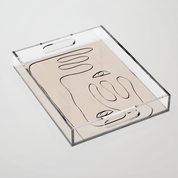 Her, Abstract Face Acrylic Tray Gallery Image 1