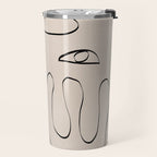 Her, Abstract Face Travel Mug Gallery Image 2