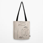 Her, Abstract Face Tote Bag Gallery Image 2