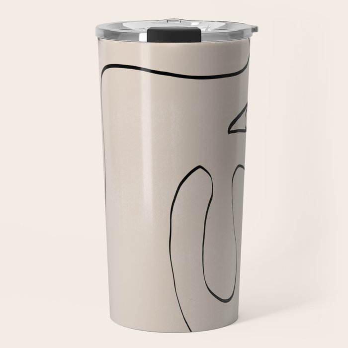 Her, Abstract Face Travel Mug Gallery Image 1